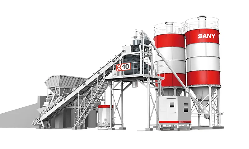 SANY HZS60X10 Batching Plant sənaye texnikası