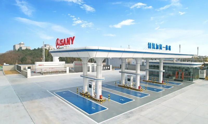SANY Integrated 2000Kg hydrogen refueling station Hydrogen Refuelling Station sənaye texnikası