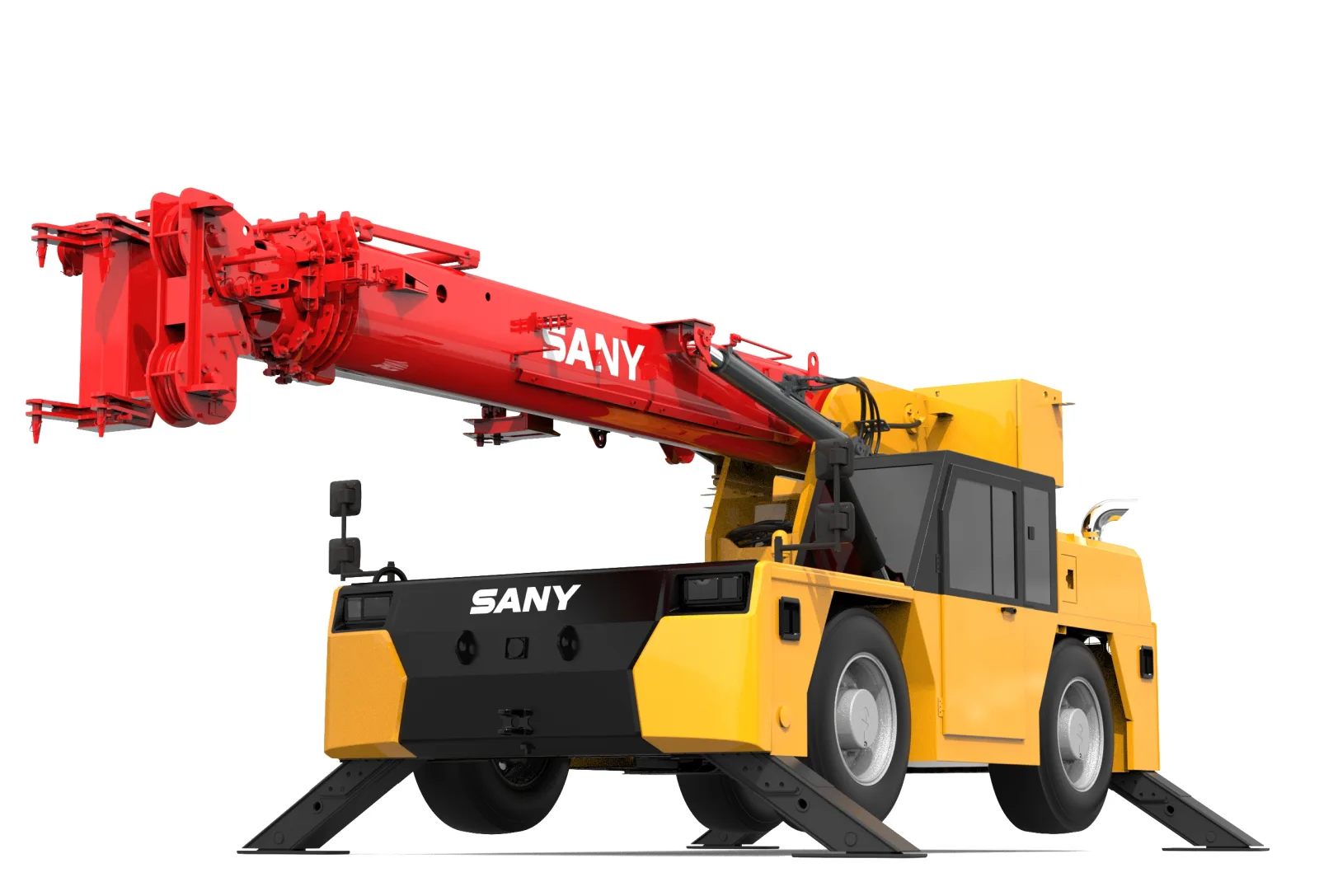SANY SCD150 Rough-terrain Crane sənaye texnikası