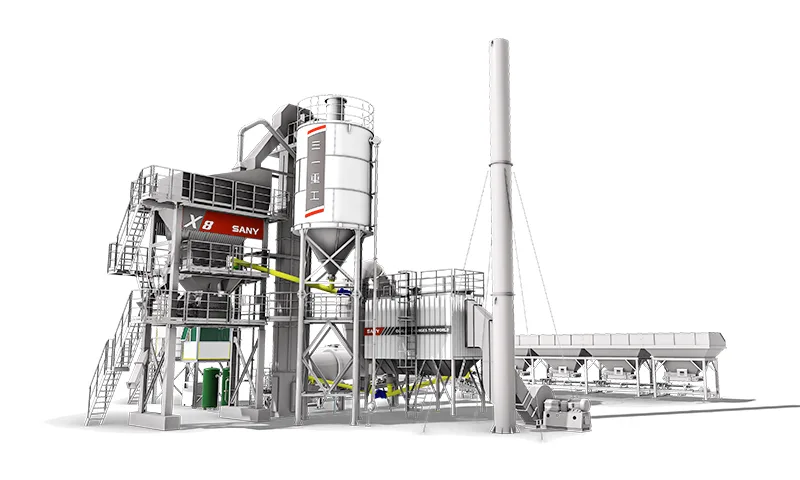 SANY SLB1000X8 Asphalt Batching Plant sənaye texnikası