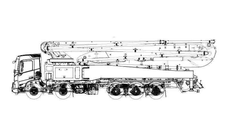 SANY SYG5450THB 560C-10(SZ-RU) Truck-mounted Concrete Pump sənaye texnikası
